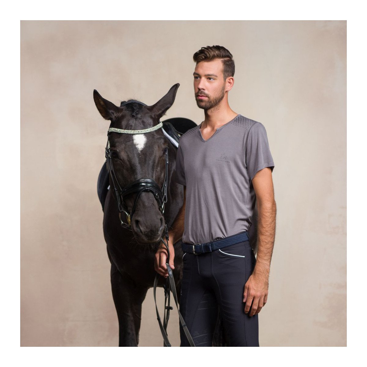 Riding Top Short Sleeve MEN STYLE - Cavalliera