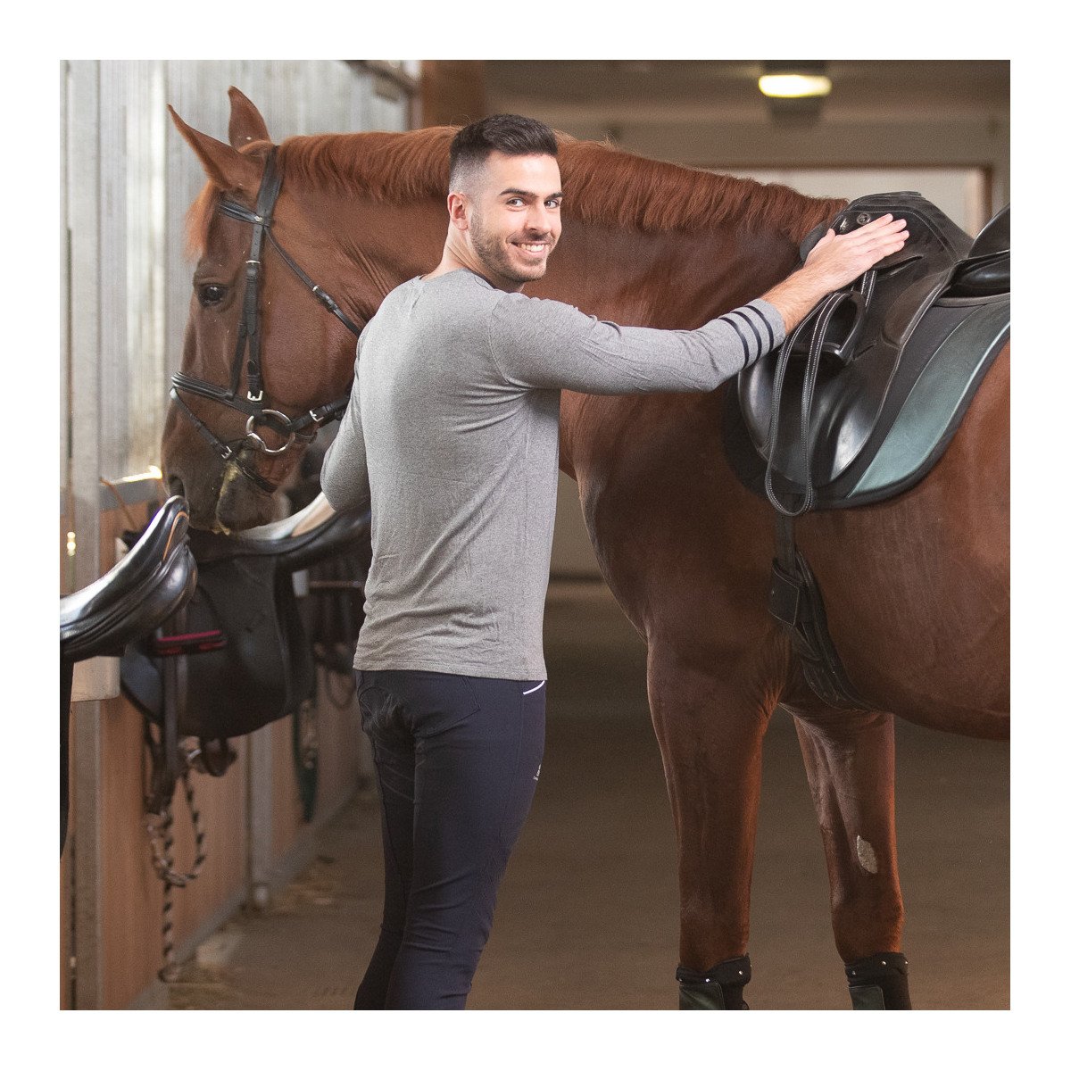 Reiten Top Langarm GRANDEUR MEN - Cavalliera