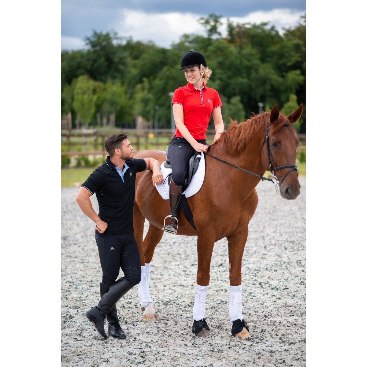 Cotton Based Functional Riding Polo - LONDON, Equestrian Apparel