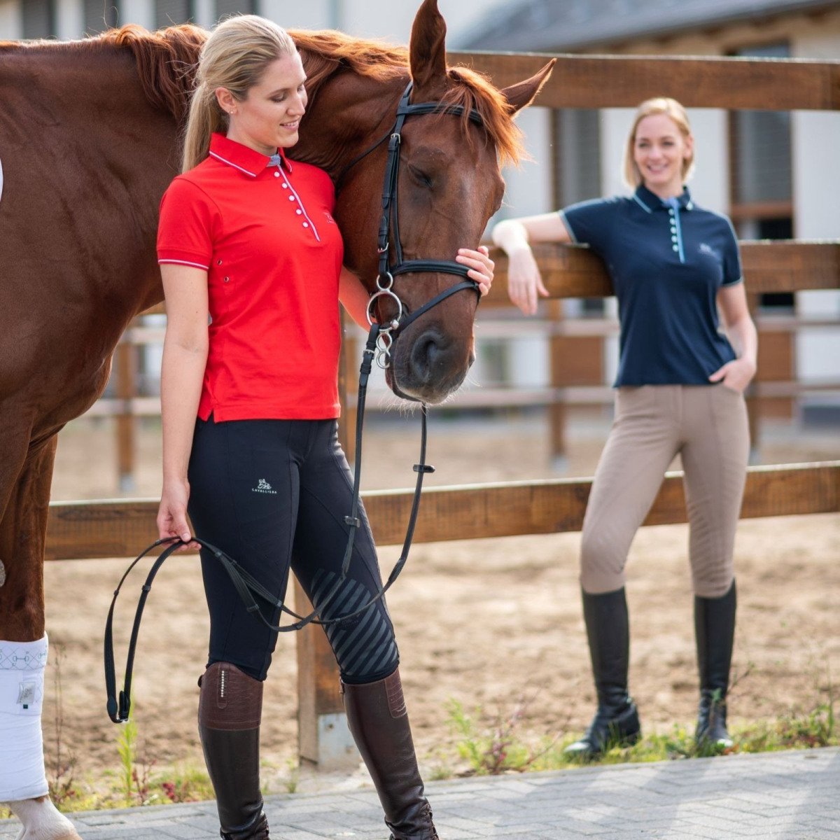 Polo d'équitation fonctionnel à base de coton-LONDON,tenue équestre