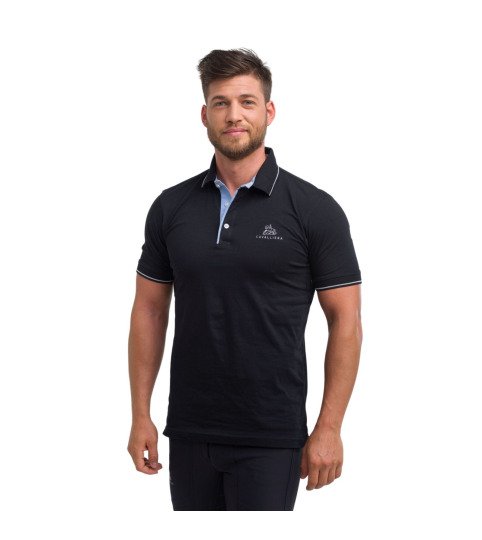 Polo d'équitation fonctionnel à base de coton-LONDON MAN,tenue équestre