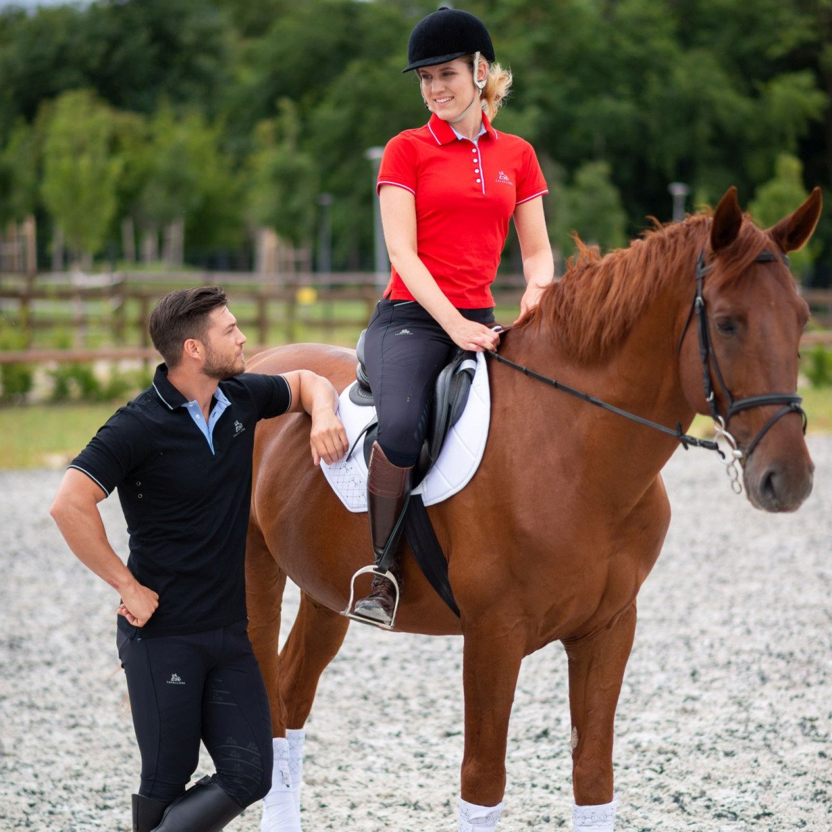 Cotton Based Functional Riding Polo - LONDON MAN, Equestrian Apparel