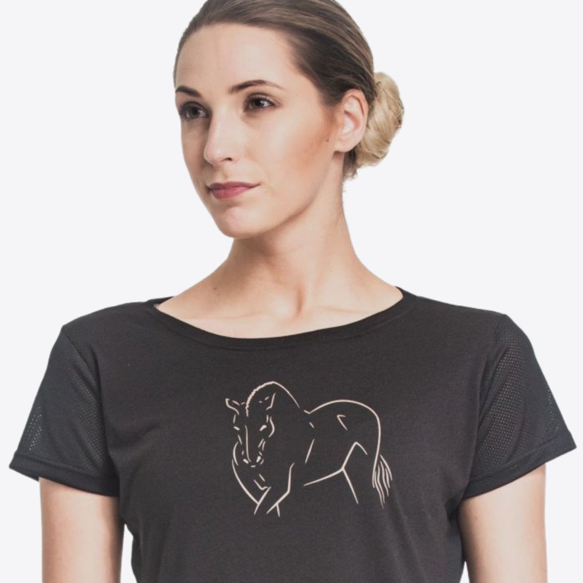 Riding T-Shirt ROSE GOLD - Short Sleeve - Cavalliera