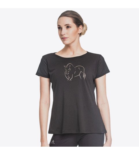 Lovas felso ROSE GOLD - Rövid Ujjú, Technikai Lovas ruházat