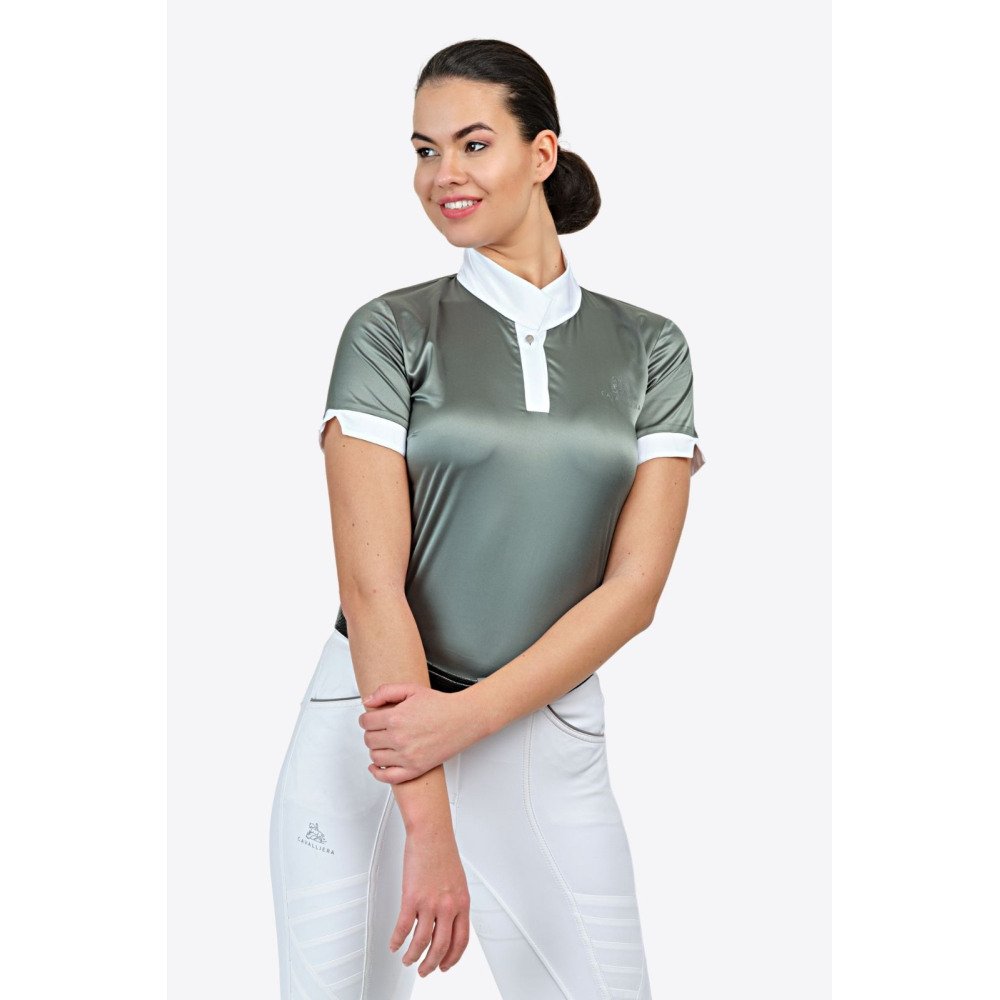 Lovas Versenying DUSTY GREEN - Rövid Ujjú - Cavalliera