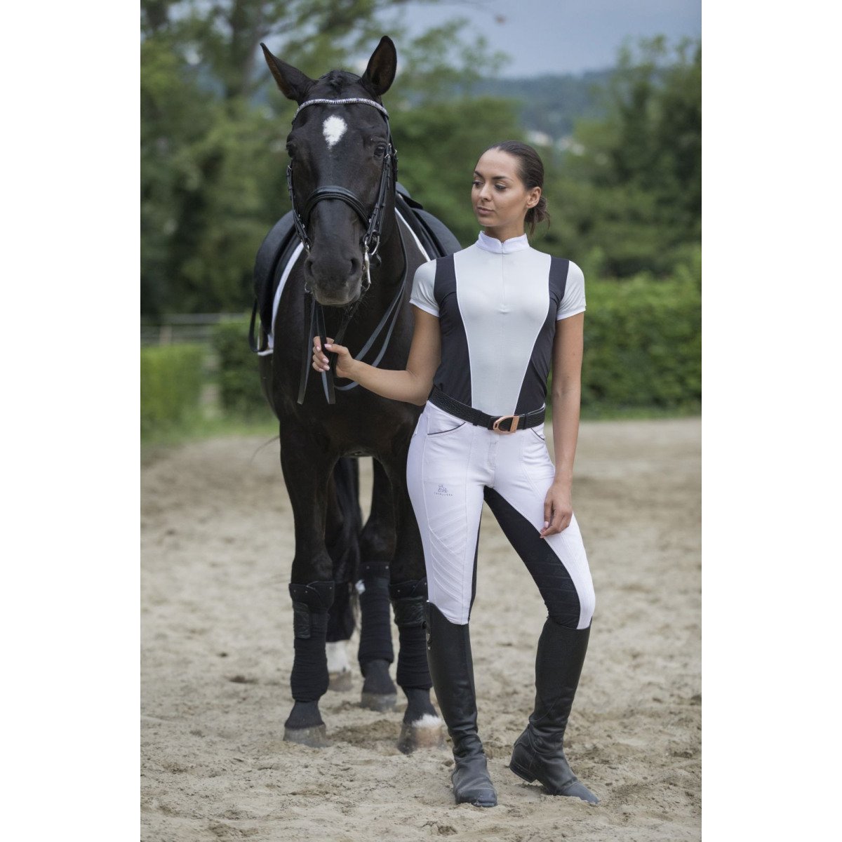 Reiten Turniershirt FLAIR - Kurzarm - Cavalliera