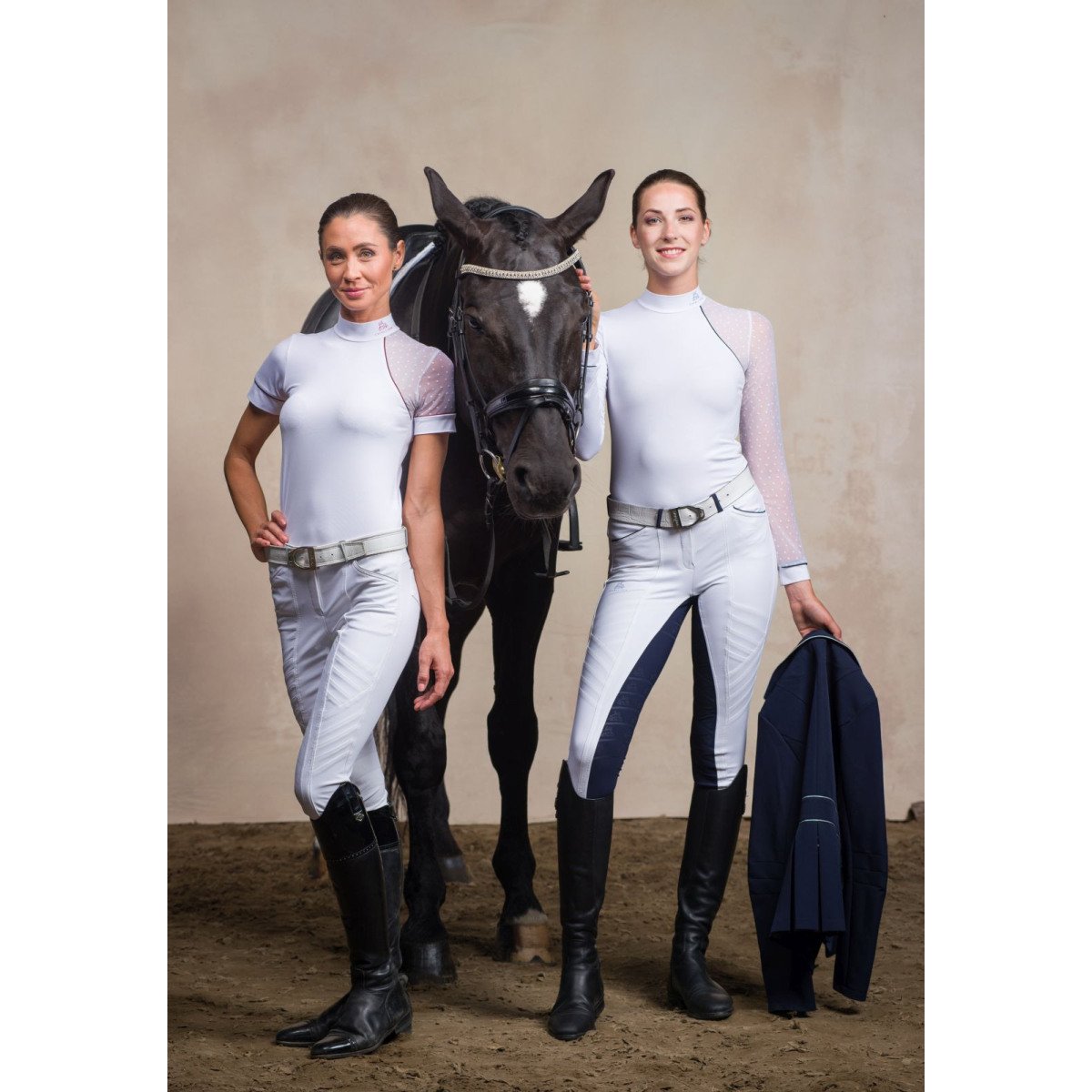 Reiten Turniershirt DAME - Kurzarm - Cavalliera
