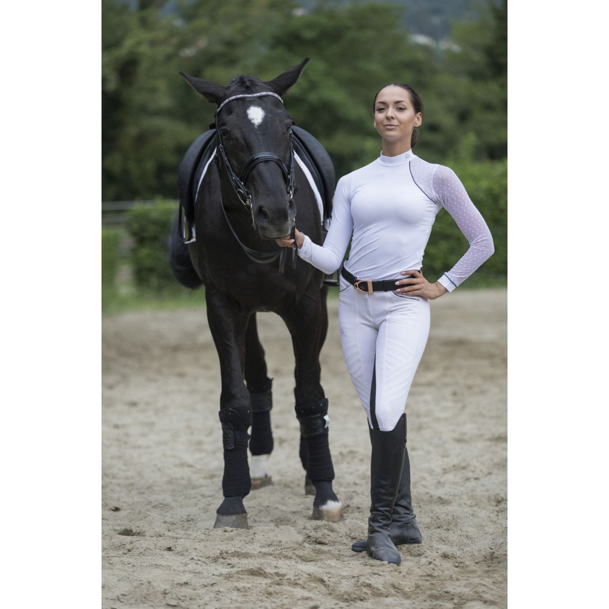 Riding Show Shirt DAME - Short Sleeve - Cavalliera