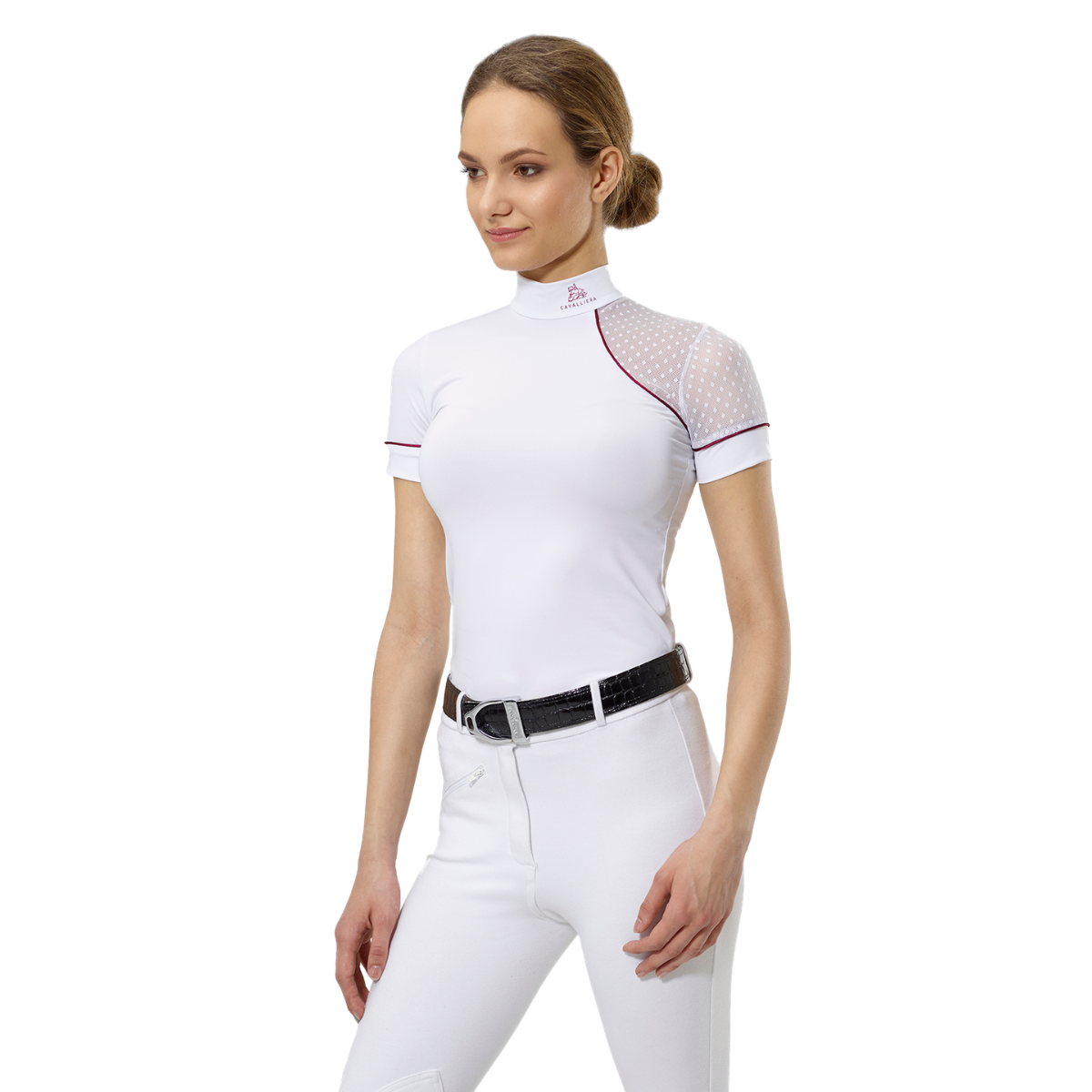 Reiten Turniershirt DAME - Kurzarm - Cavalliera