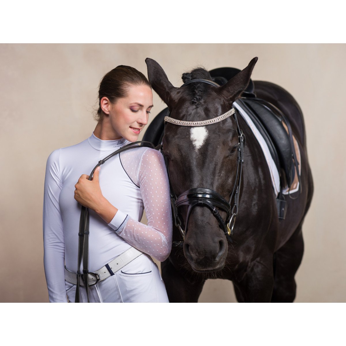 Reiten Turniershirt DAME - Langarm - Cavalliera