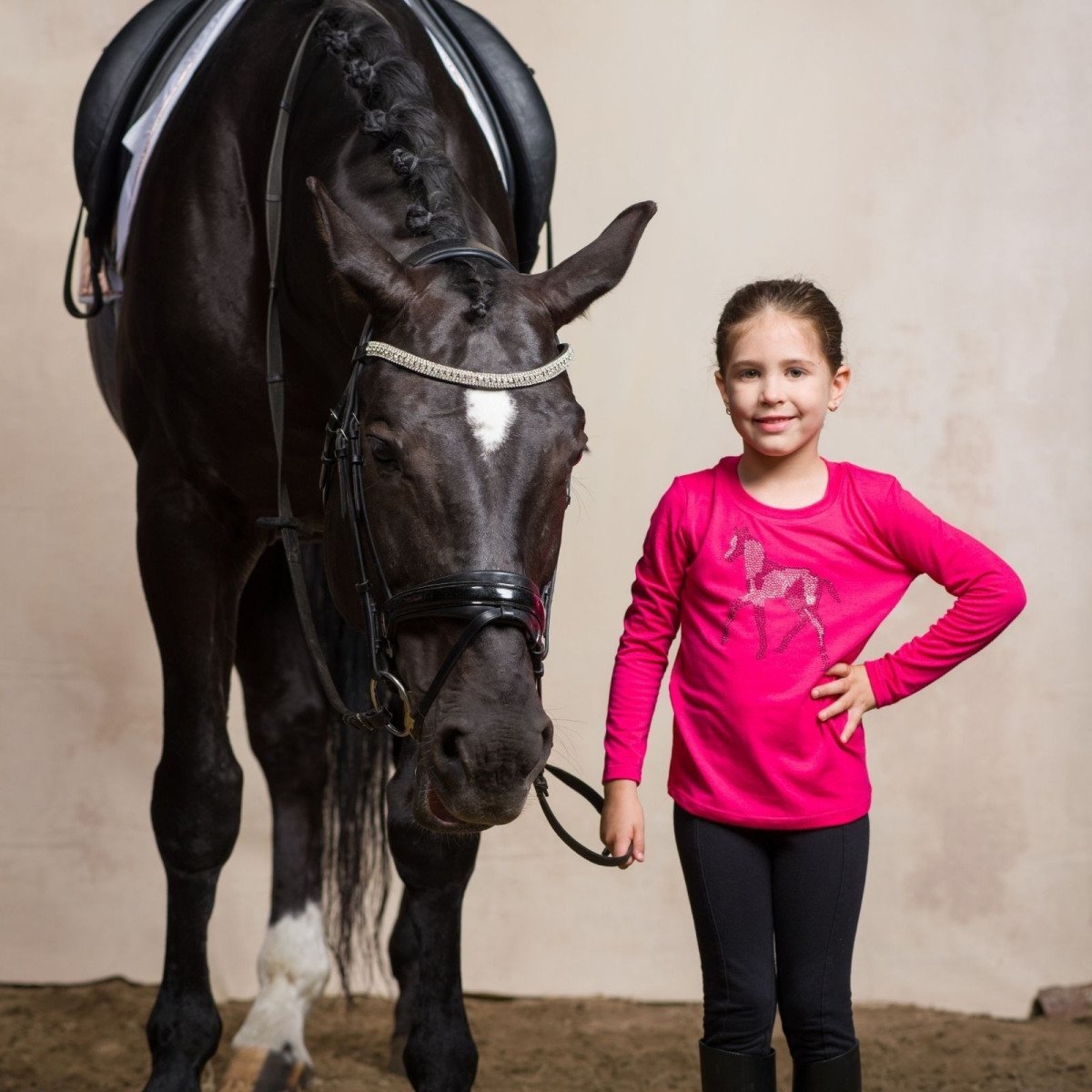 Riding Top for Kids Long Sleeve SPARKLE- Cavalliera