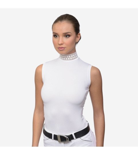 Reiten Turniershirt - BELLA LACE Ärmellos, Technical