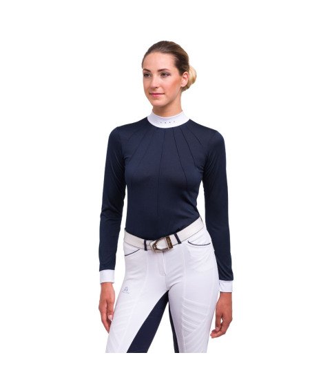 Reiten Turniershirt MOON - Langarm. Technische Reitsportbekleidung