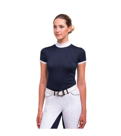 Reiten Turniershirt MOON - Kurzarm. Technische Reitsportbekleidung