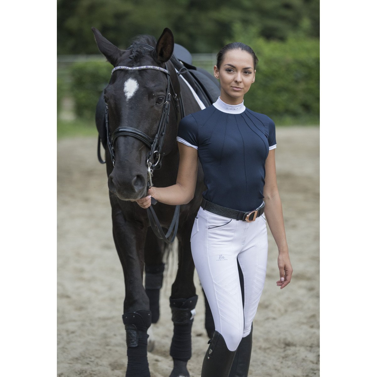 Reiten Turniershirt MOON - Kurzarm - Cavalliera