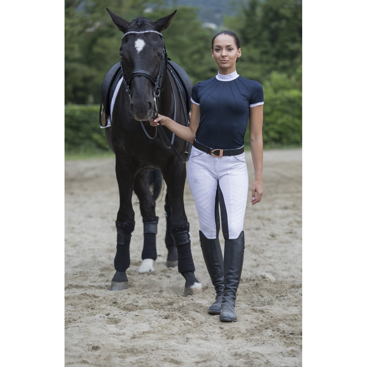 Riding Show Shirt MOON - Short Sleeve - Cavalliera
