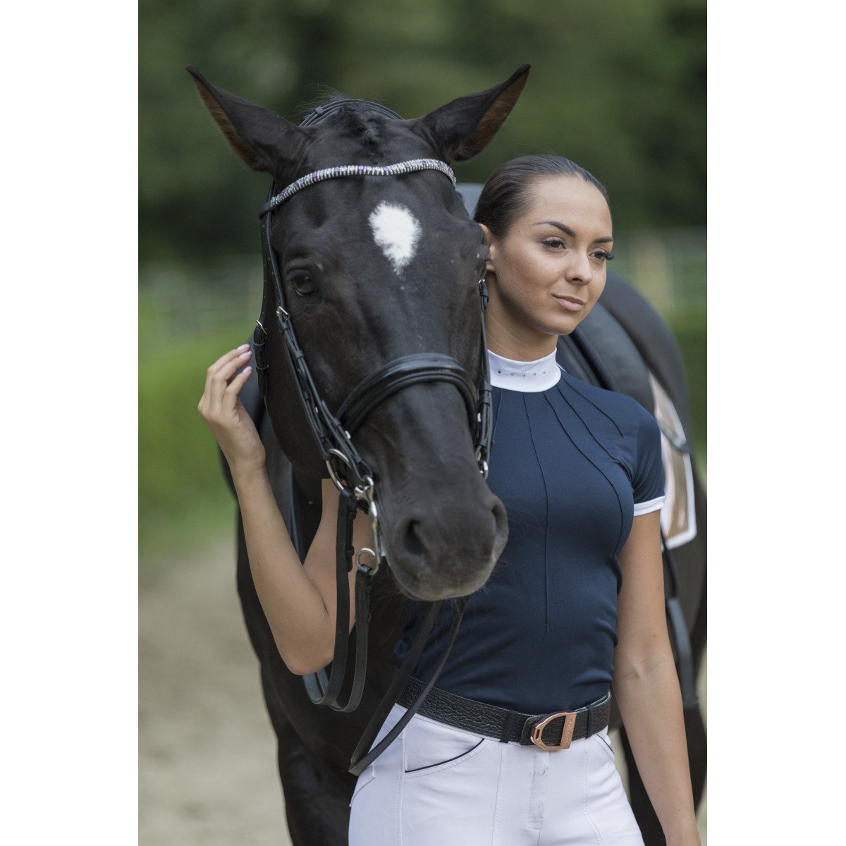 Riding Show Shirt MOON - Short Sleeve - Cavalliera