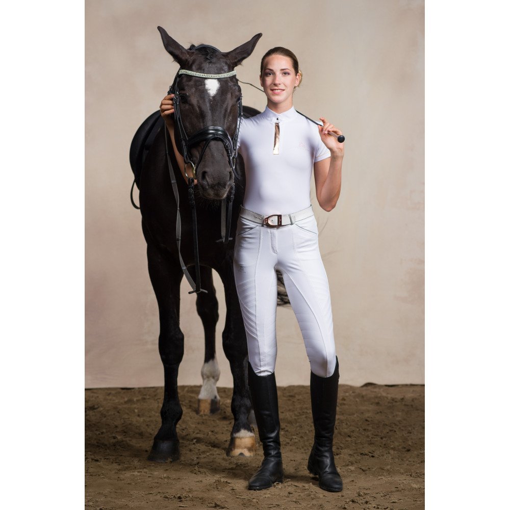 Riding Show Shirt ROSE GOLD - Short Sleeve. Technical Equestrian Apparel