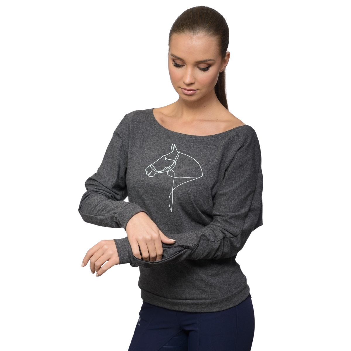 Reiten Top Boat Neck, Loose Fit LYNA - Cavalliera