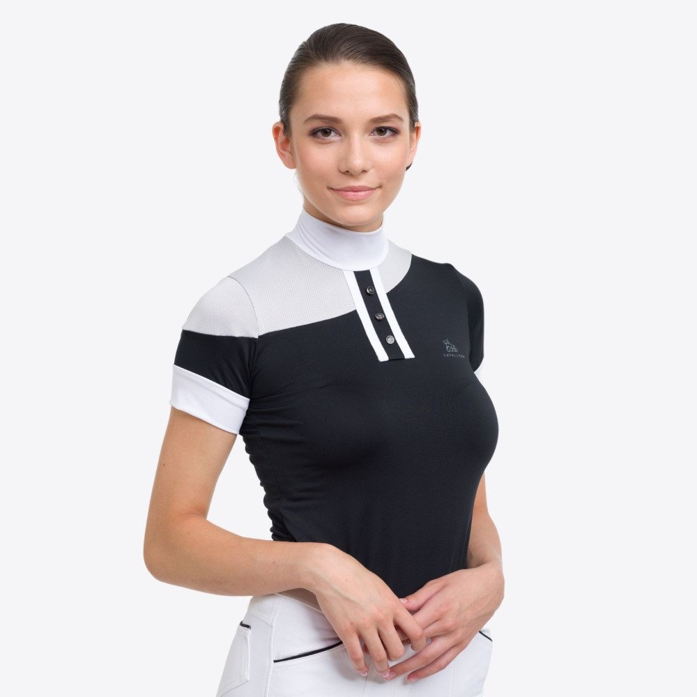 Cavalliera - Riding Show Shirt HIGH TECH OVAL - short sleeve