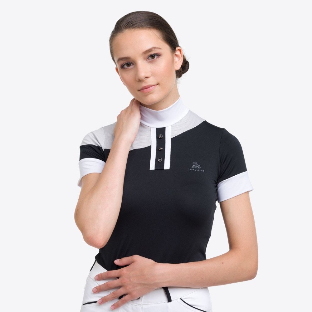 Cavalliera Riding Show Shirt HIGH TECH OVAL short Equestrian Apparel
