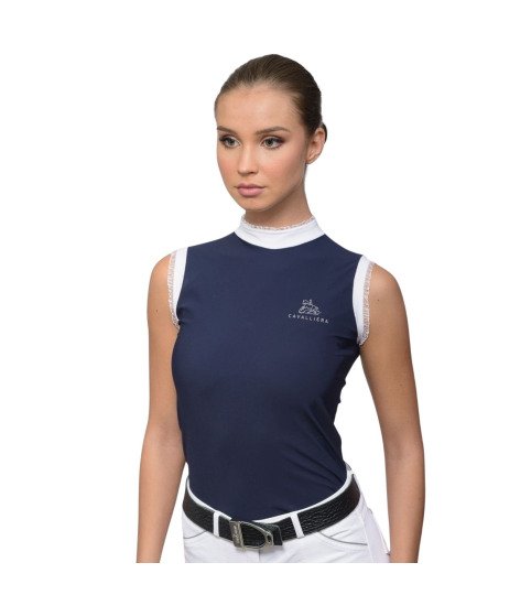 Riding Show Shirt PRINCESS - Sleeveless, Technical Equestrian Apparel