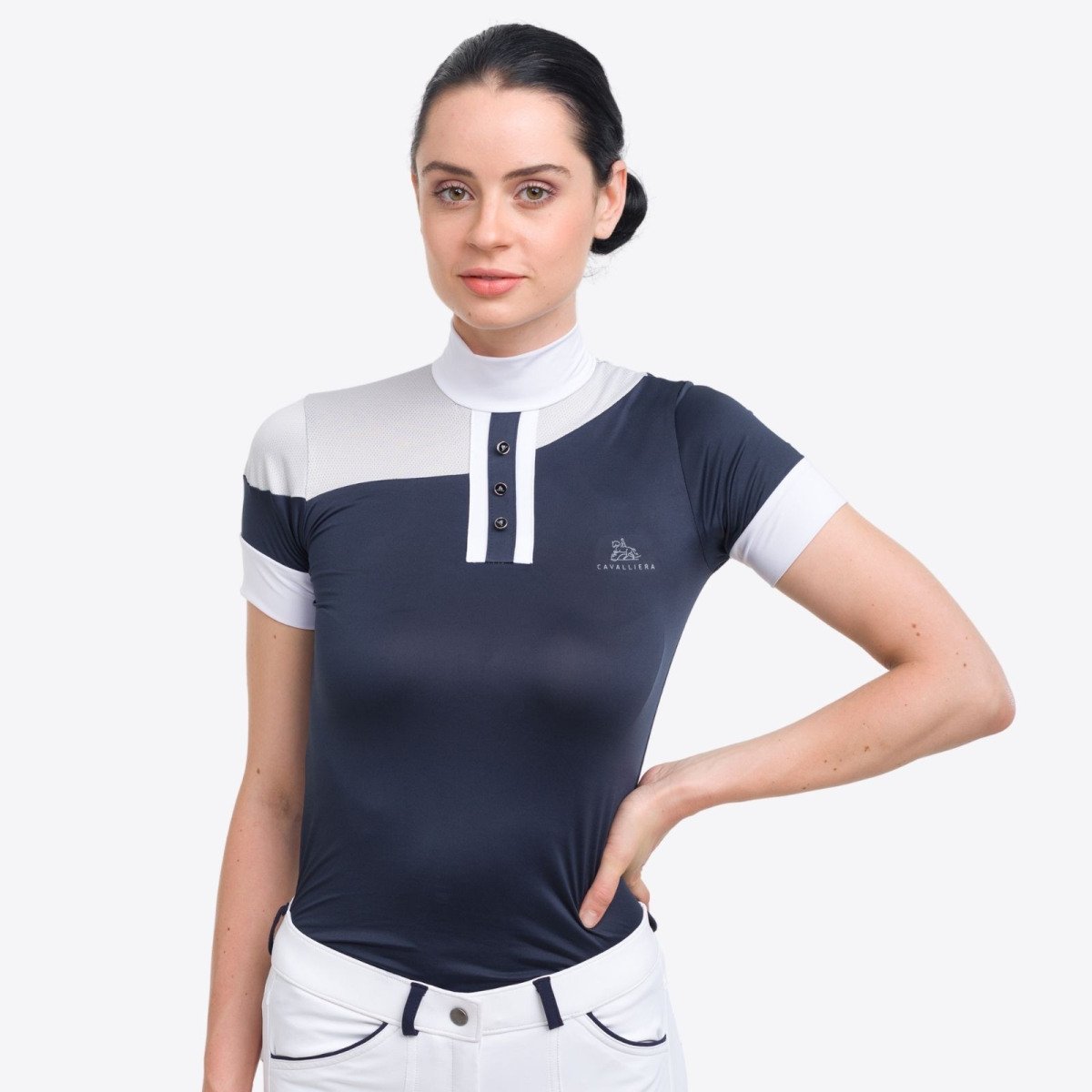 Cavalliera - Turniershirt HIGH TECH OVAL - Kurzarm
