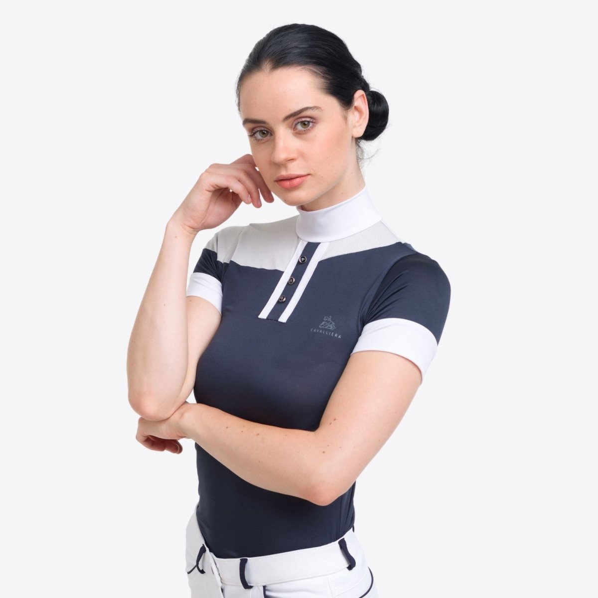 Cavalliera - Turniershirt HIGH TECH OVAL - Kurzarm