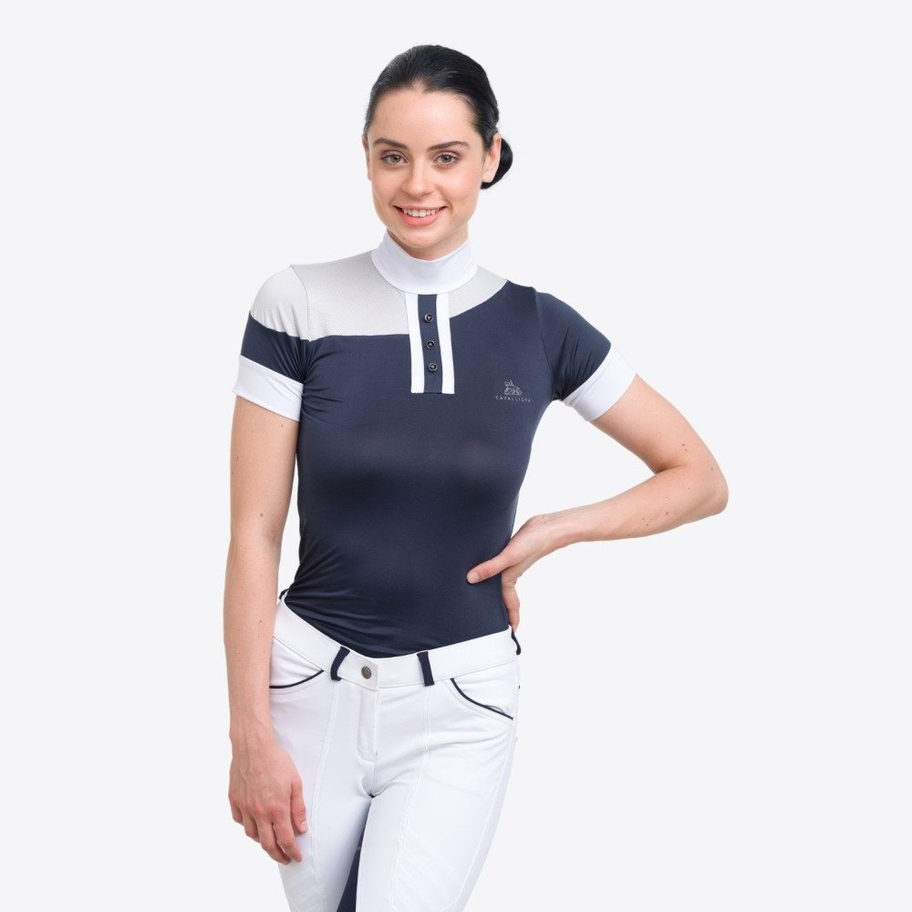 Cavalliera - Turniershirt HIGH TECH OVAL - Kurzarm