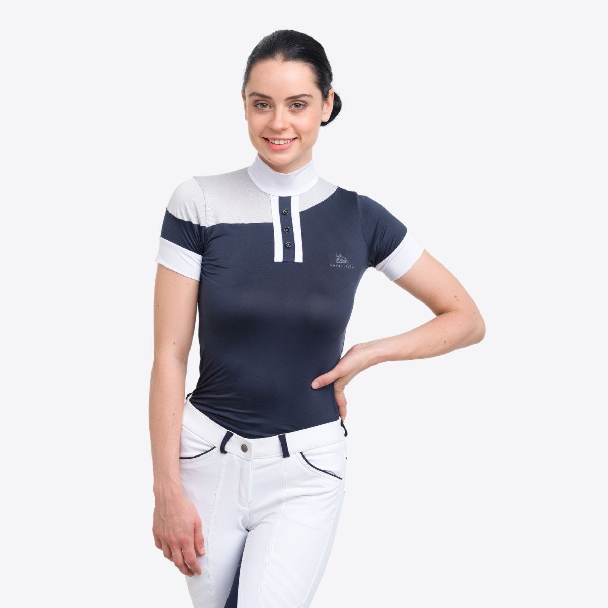 Cavalliera - Turniershirt HIGH TECH OVAL - Kurzarm