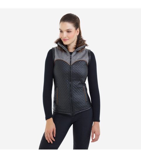Winter Riding Vest - MAJESTY SOFTSHELL FUR, Waterproof, Technical Equestrian Apparel