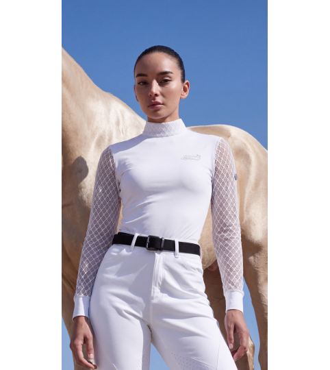 Camiseta de concurso LUXE para mujer - manga larga, Equipación técnica para concurso
