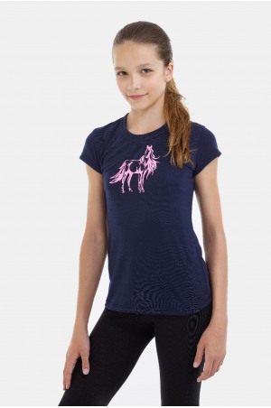 Μπλούζα Ιππασίας για Παιδιά Κοντομάνικη - STARRY, Ιππική Ενδυμασία