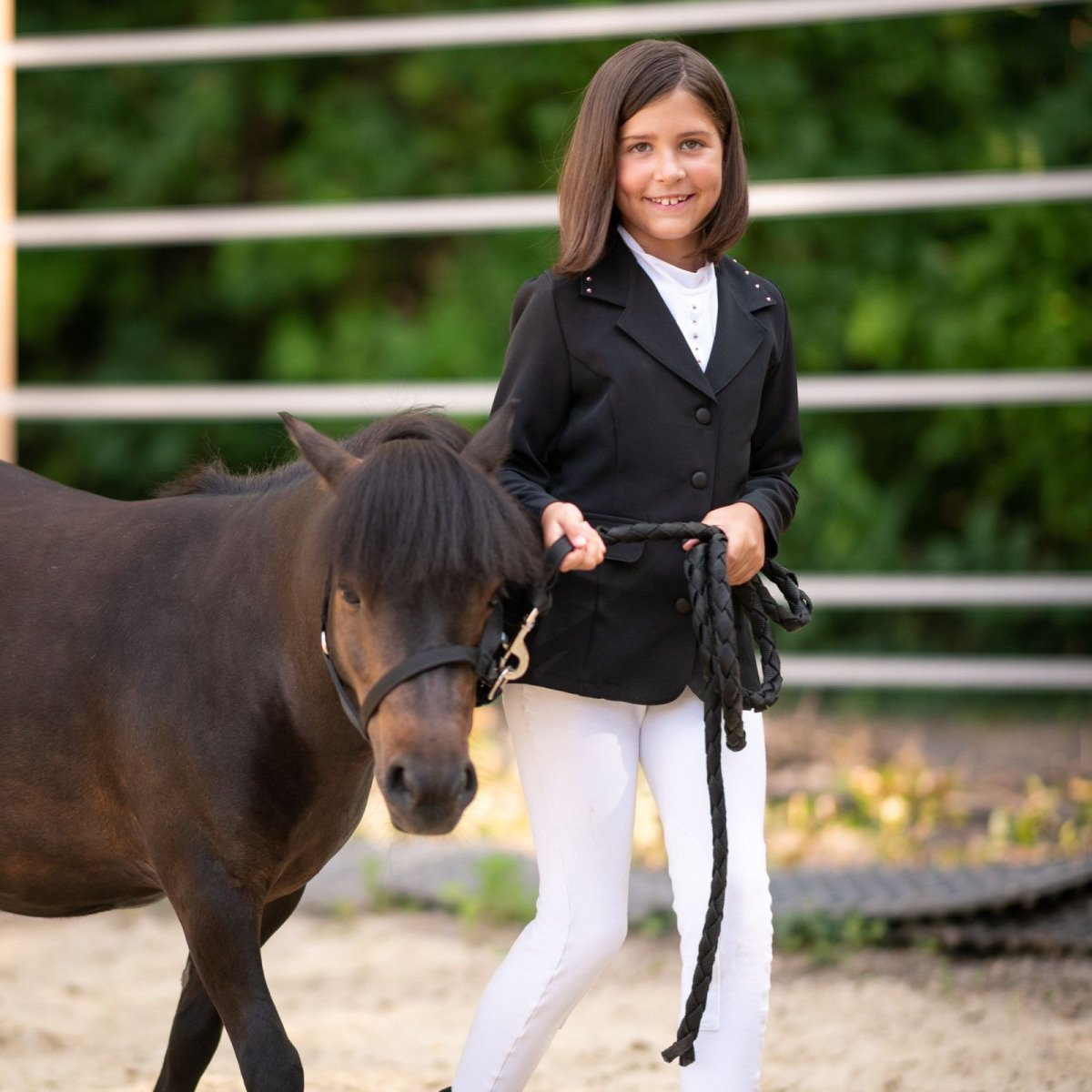 Cavalliera - Kid's Riding Show Jacket I LOVE CRYSTAL