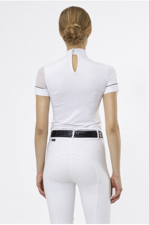 Блуза для выступлений DAME - короткий рукав, спецодежда для конного спорта из технической ткани