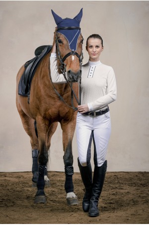 Блуза для выступлений FATALITY - длинный рукав, спецодежда для конного спорта из технической ткани