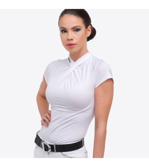 Riding Show Shirt ROSE GOLD CHIC - short sleeve, Technical Equestrian Show Apparel