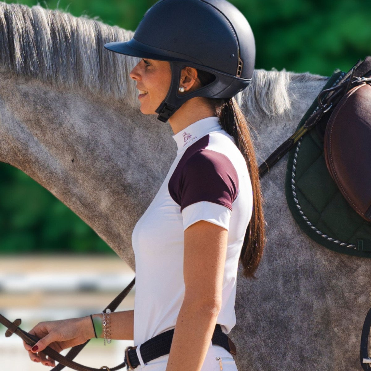 Cavalliera - Polo de concours équestre SIMPLY DAME - manches courtes
