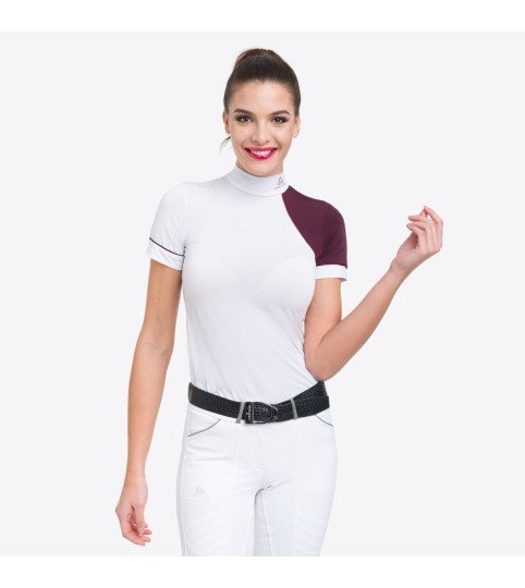 Riding Show Shirt SIMPLY DAME - Short Sleeve, Technical Equestrian Show Apparel