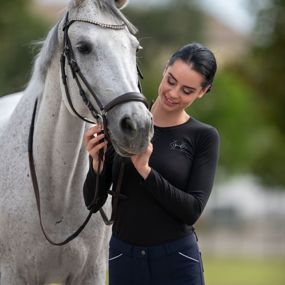 Cavalliera Riding T-Shirt BIT cotton, long sleeve, Equestrian Apparel