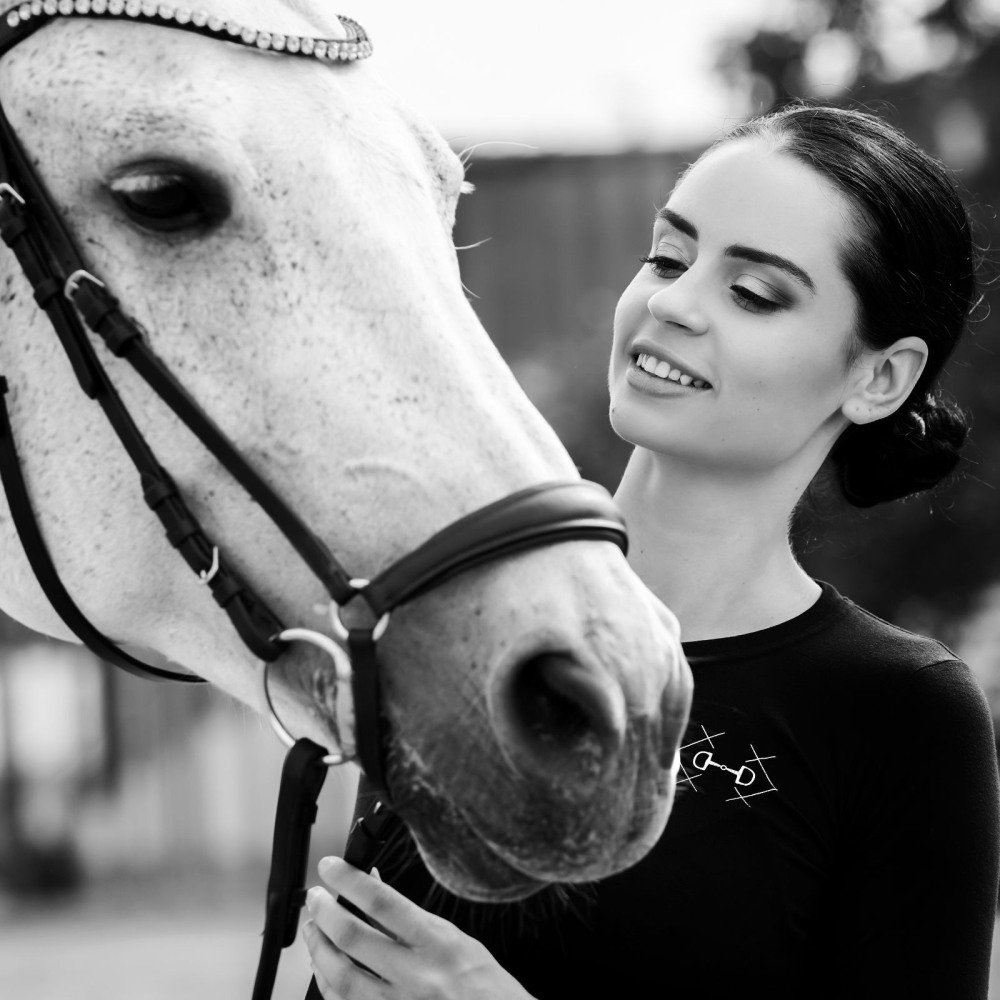 Cavalliera Riding T-Shirt BIT cotton, long sleeve, Equestrian Apparel