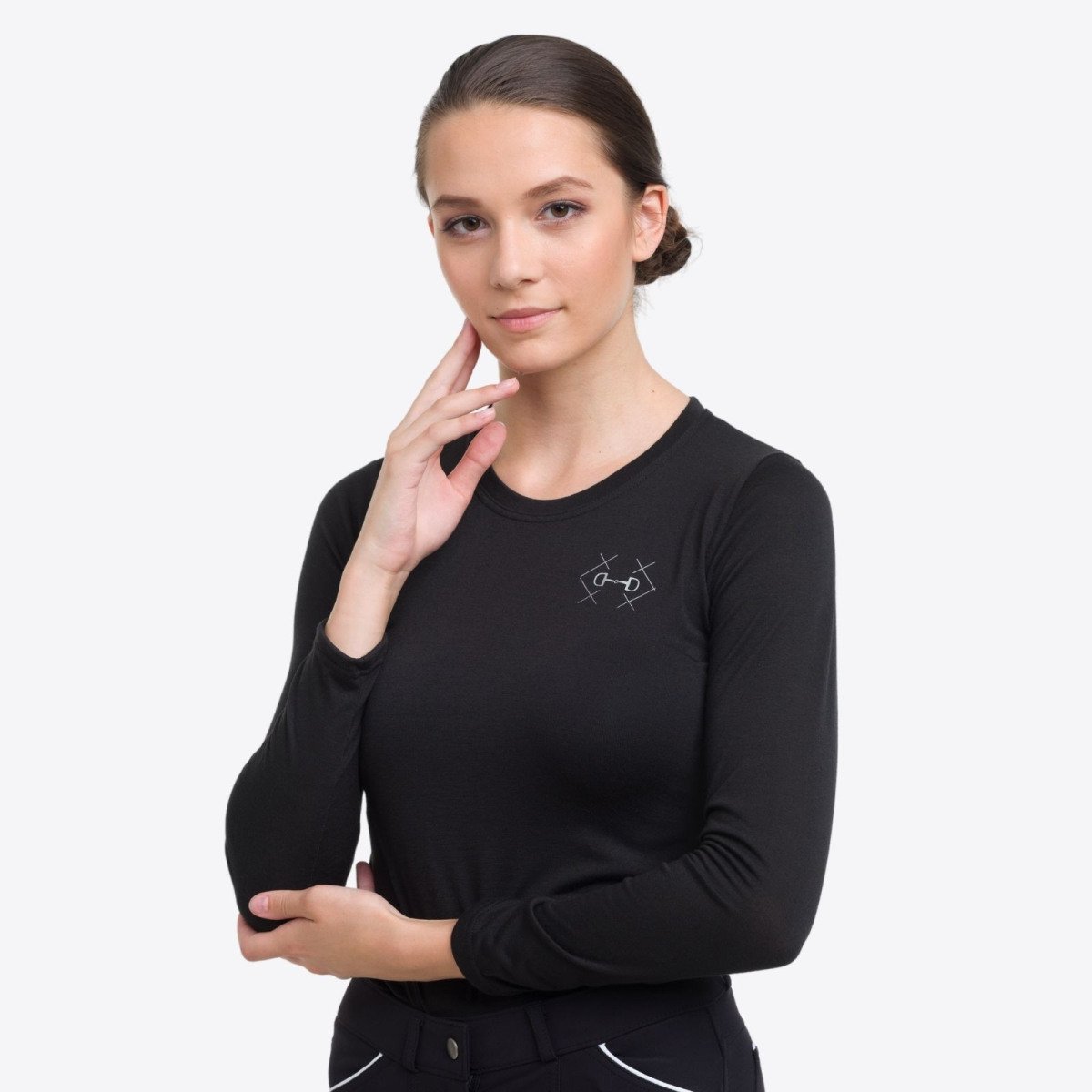 Cavalliera Riding T-Shirt BIT cotton, long sleeve, Equestrian Apparel