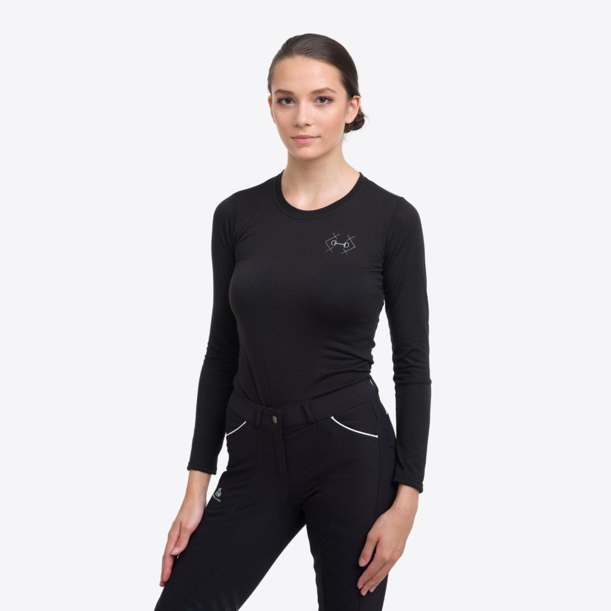 Cavalliera Riding T-Shirt BIT cotton, long sleeve, Equestrian Apparel