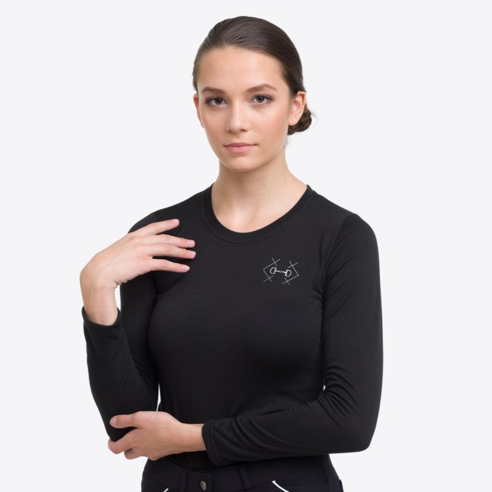 Cavalliera Riding T-Shirt BIT cotton, long sleeve, Equestrian Apparel