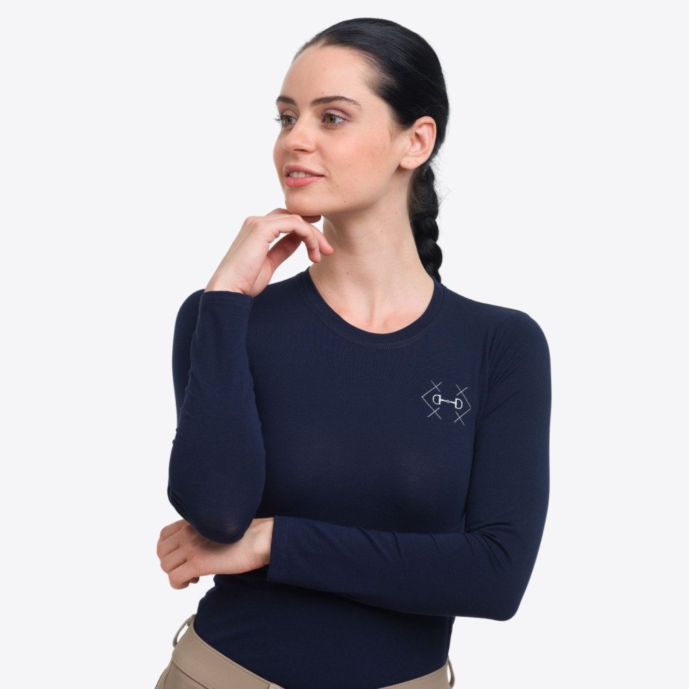 Cavalliera Riding T-Shirt BIT cotton, long sleeve, Equestrian Apparel