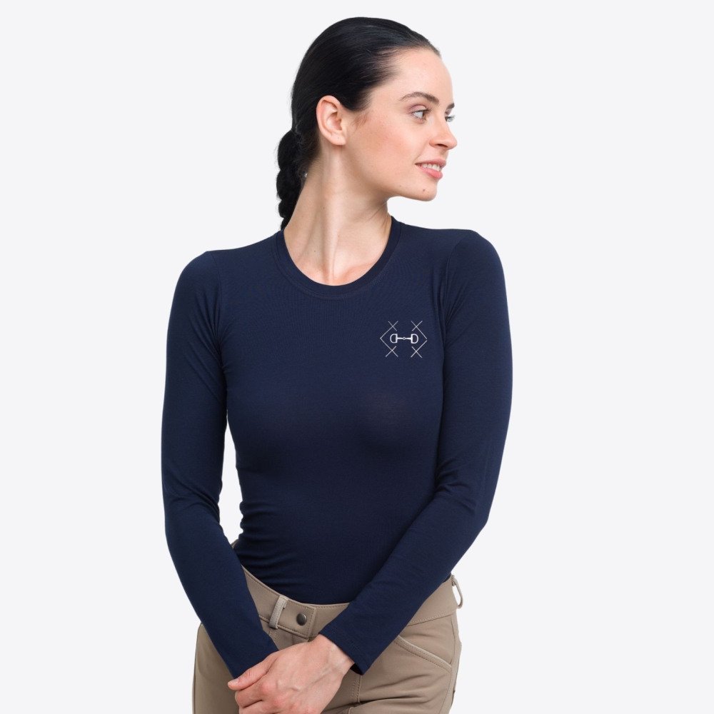 Cavalliera Riding T-Shirt BIT cotton, long sleeve, Equestrian Apparel