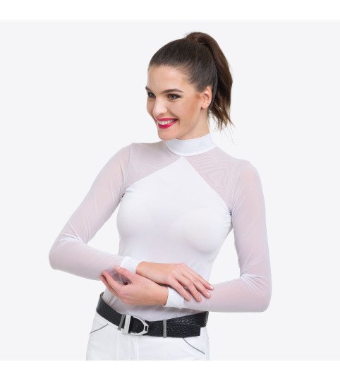 Riding Show Shirt MARIELLE - long sleeve, Technical Equestrian Show Apparel