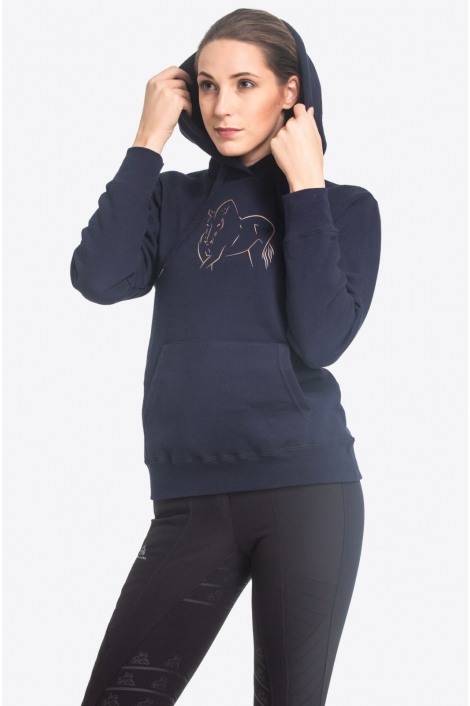 Riding Hoodie ROSE GOLD - Technical Equestrian Apparel