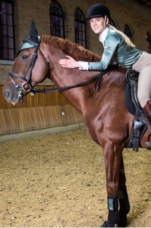 Riding Show Shirt DUSTY GREEN - Long Sleeve, Equestrian Apparel