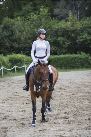 Riding Show Shirt DAME - Short Sleeve, Technical Equestrian Apparel